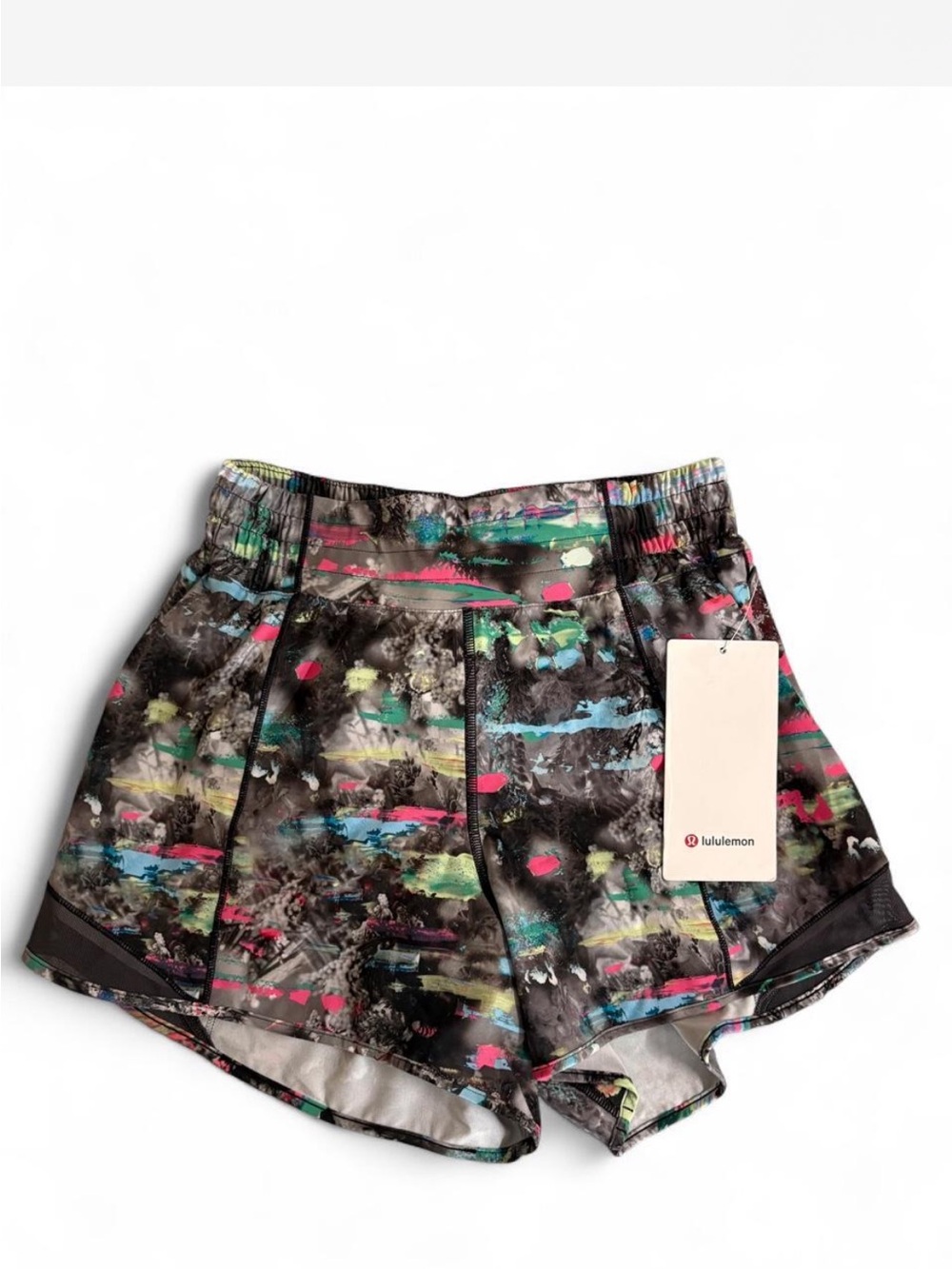 Lululemon Hotty Hot Shorts in the "Paint Drift Multi"
pattern